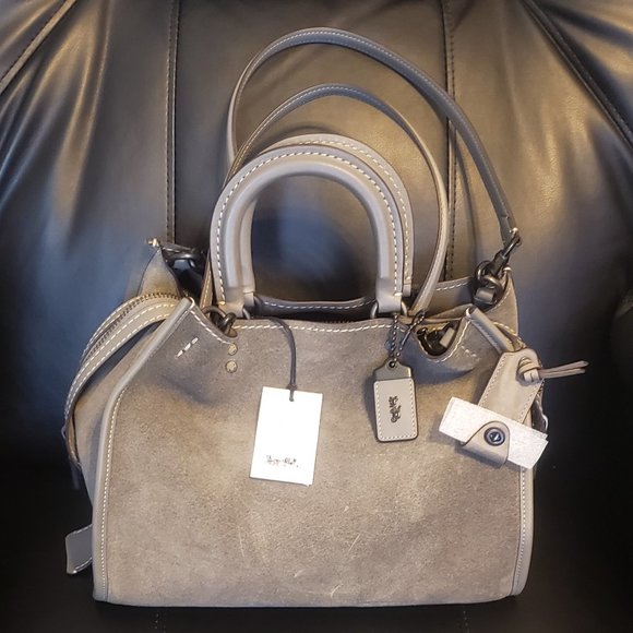 Coach Handbags - Coach 1941 Rogue Satchel Grey Suede